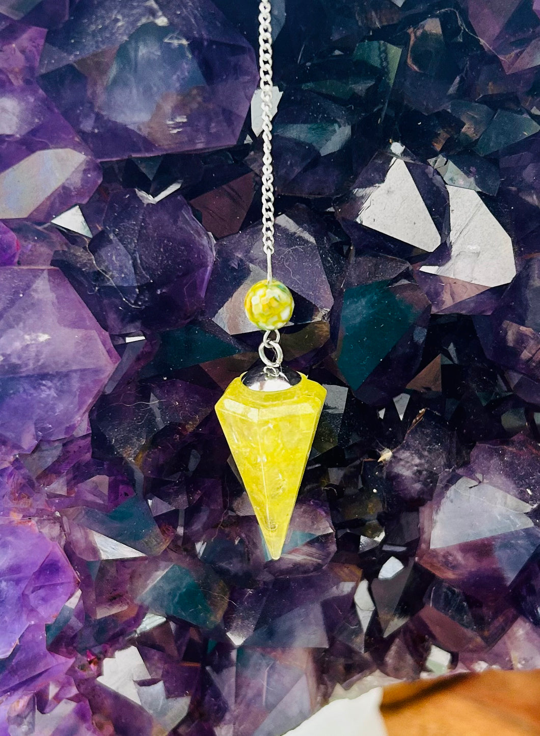 Citrine pendulum