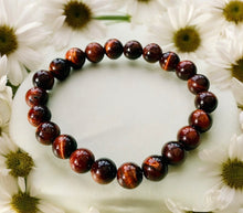 Load image into Gallery viewer, Red Tigers Eye bead bracelets
