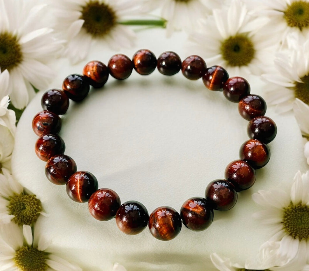 Red Tigers Eye bead bracelets