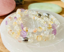 Load image into Gallery viewer, Dainty citrine and amethyst bracelet
