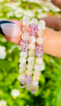 Load image into Gallery viewer, Dainty citrine and amethyst bracelet
