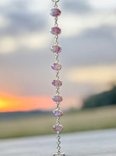 Load image into Gallery viewer, Pink moonstone solid silver bracelet
