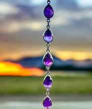 Load image into Gallery viewer, Solid silver Amethyst bracelet
