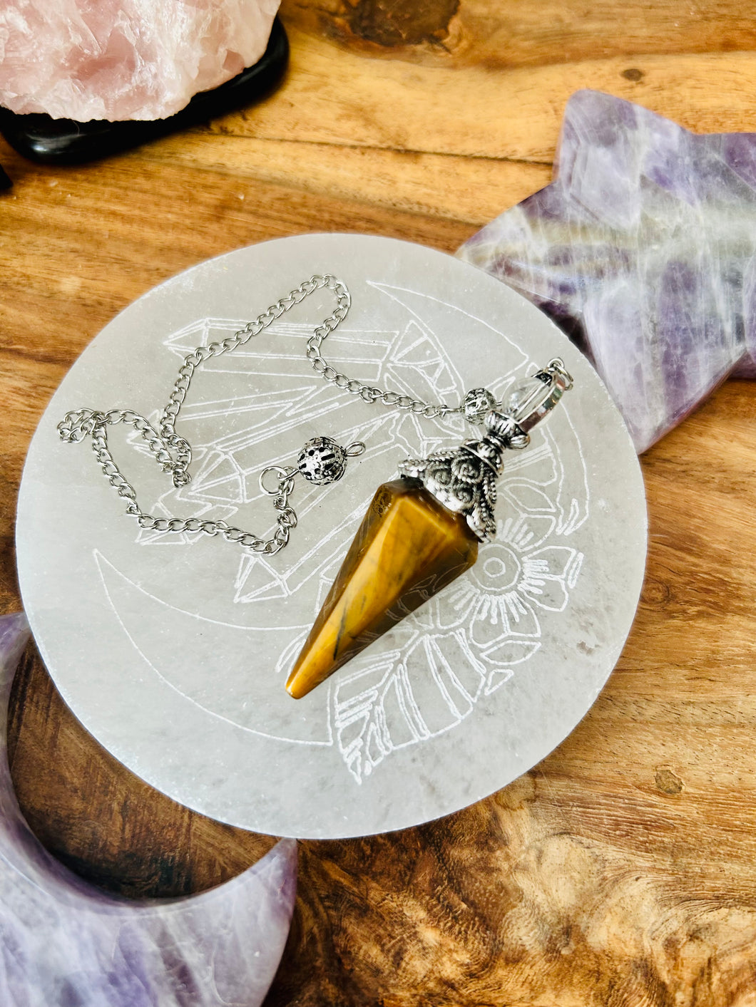 Tigers eye pendulum