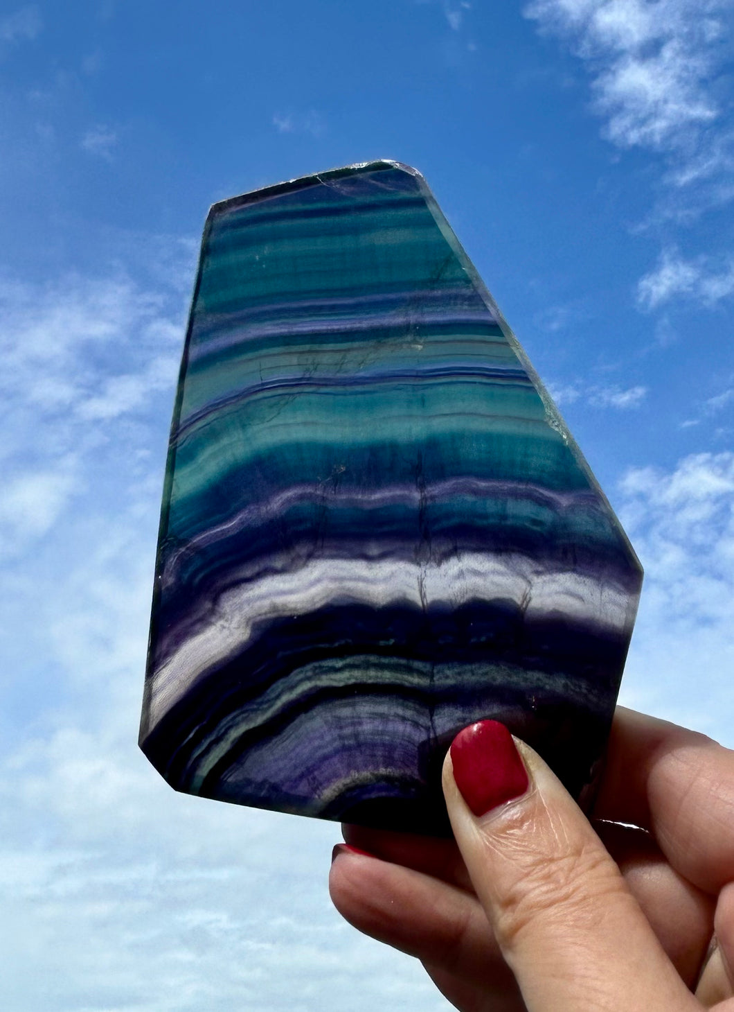 Rainbow Fluorite slab