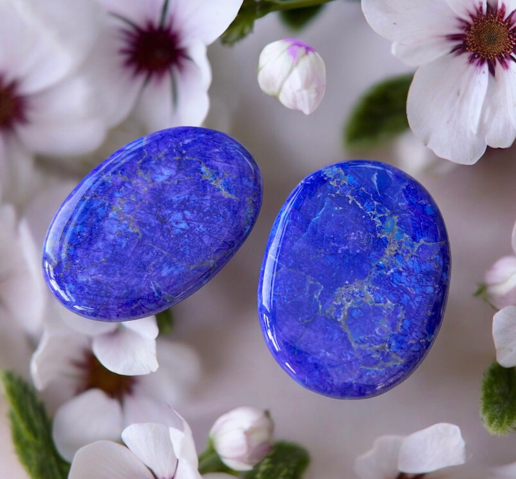 Purple Howlite palm stones