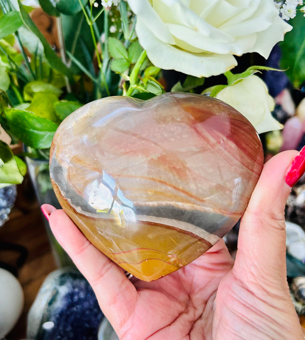 Polychrome Jasper large heart