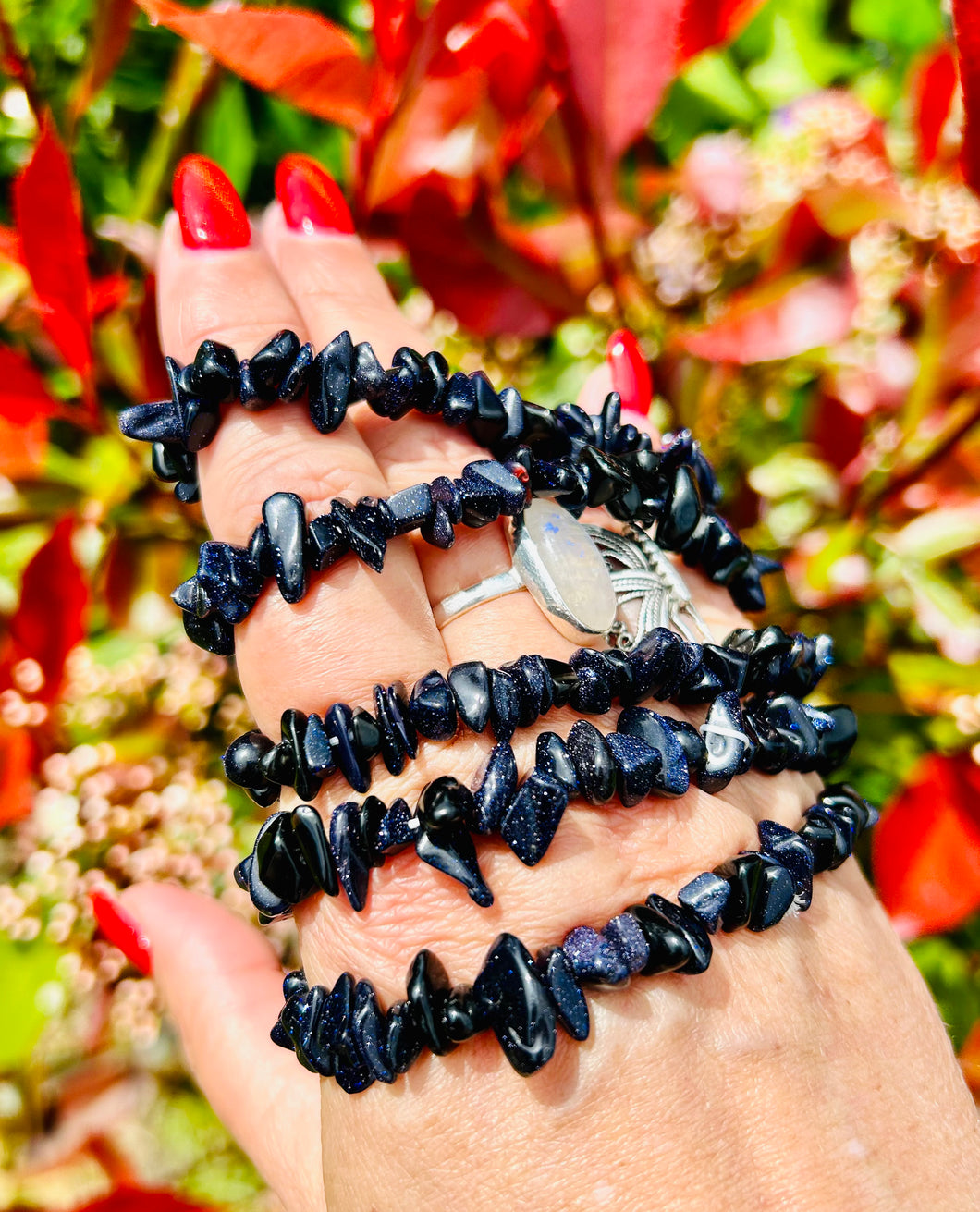 Blue Goldstone bracelets