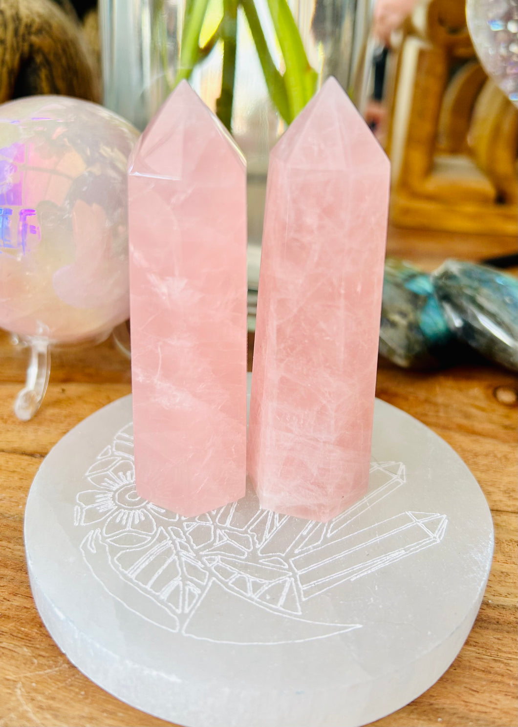 Rose Quartz points