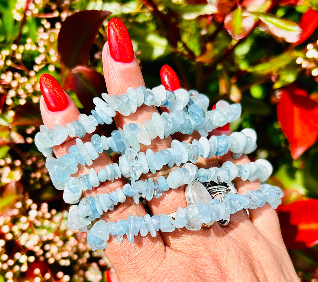 Aquamarine bracelets