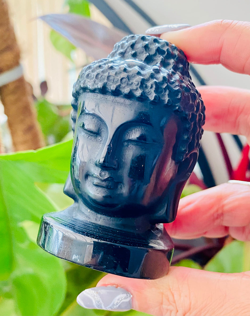 Buddha Black Obsidian