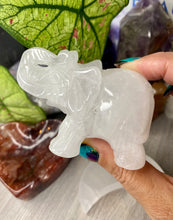 Load image into Gallery viewer, Crystal carved large elephants
