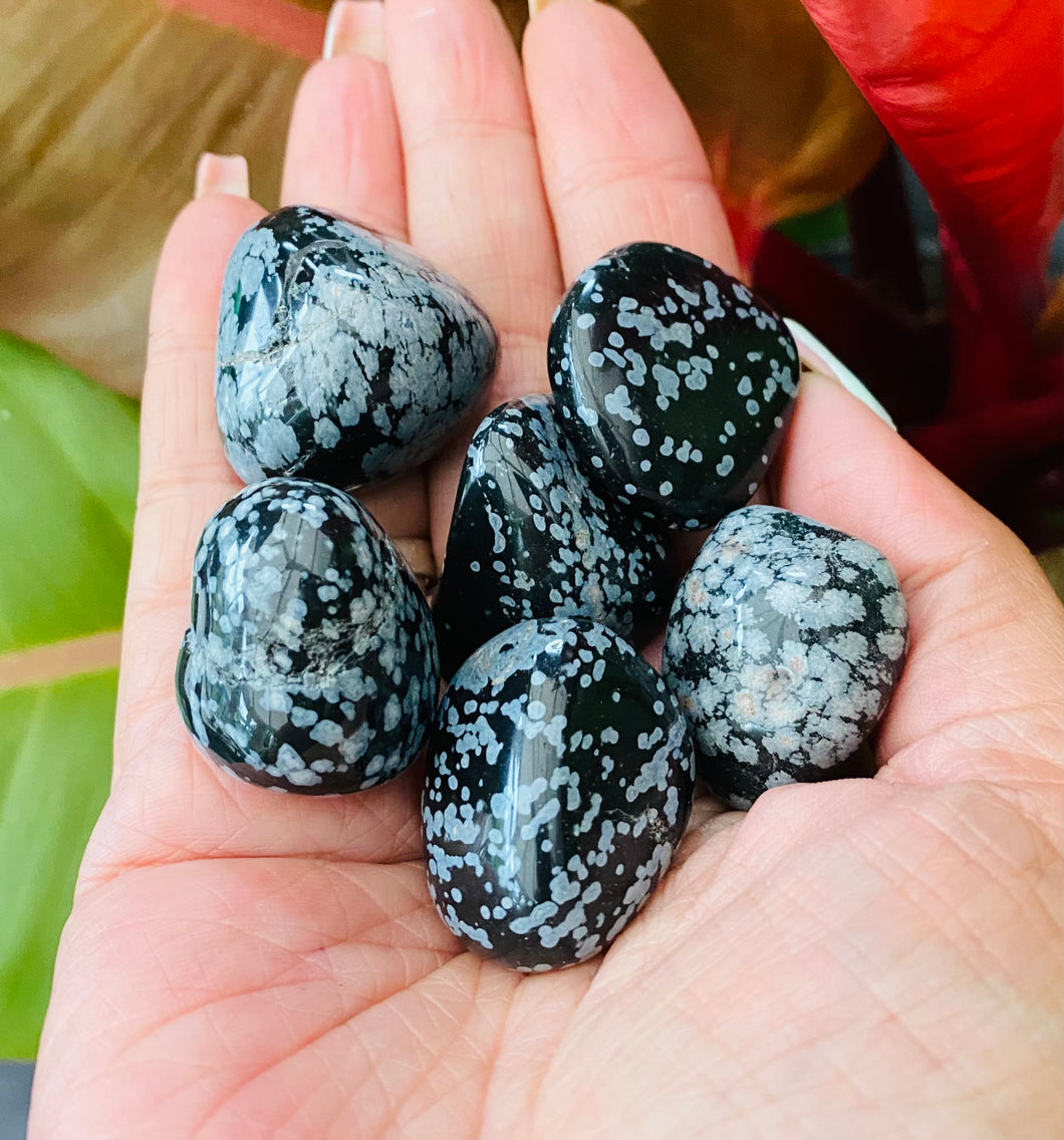 Snowflake Obsidian tumbles