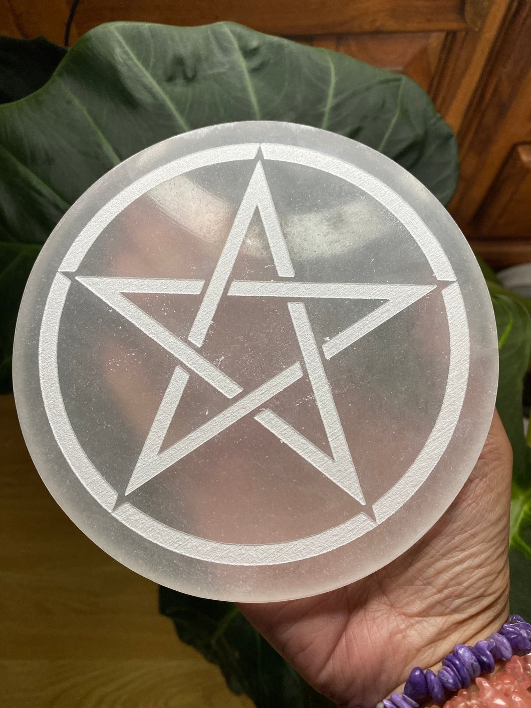 Large Selenite charging plate