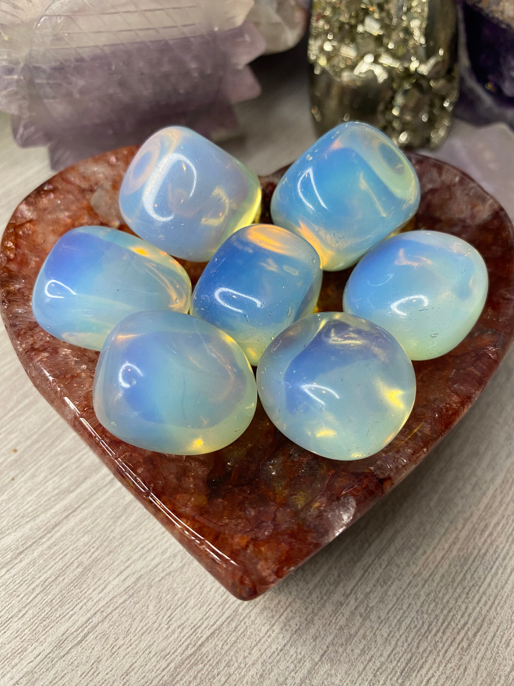 Opalite tumbles