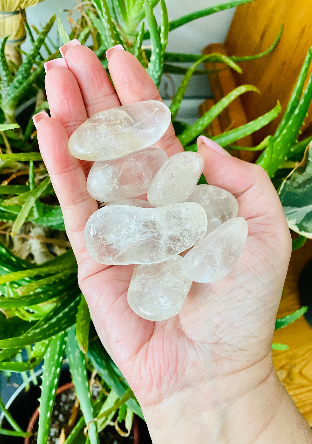 Large Clear Quartz tumbles