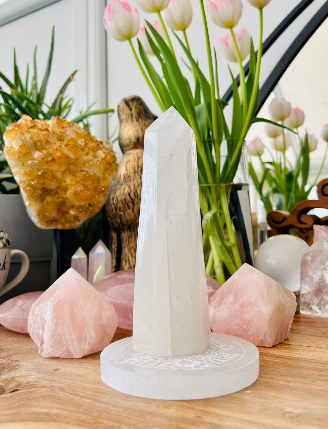 Clear Quartz tower