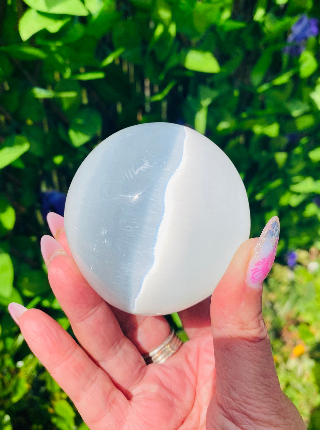 Selenite sphere