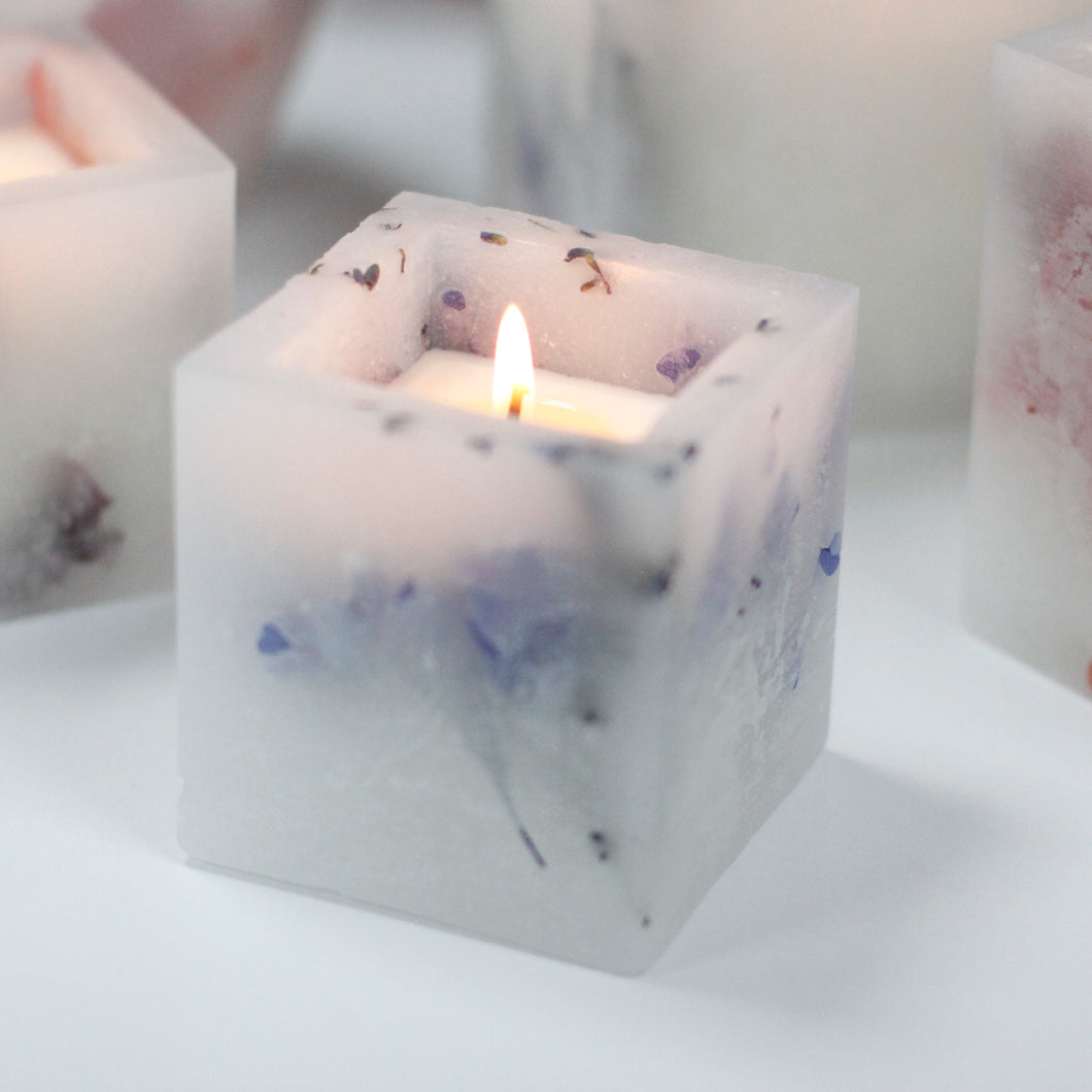 Enchanted Candle Lavender Small Square Jar