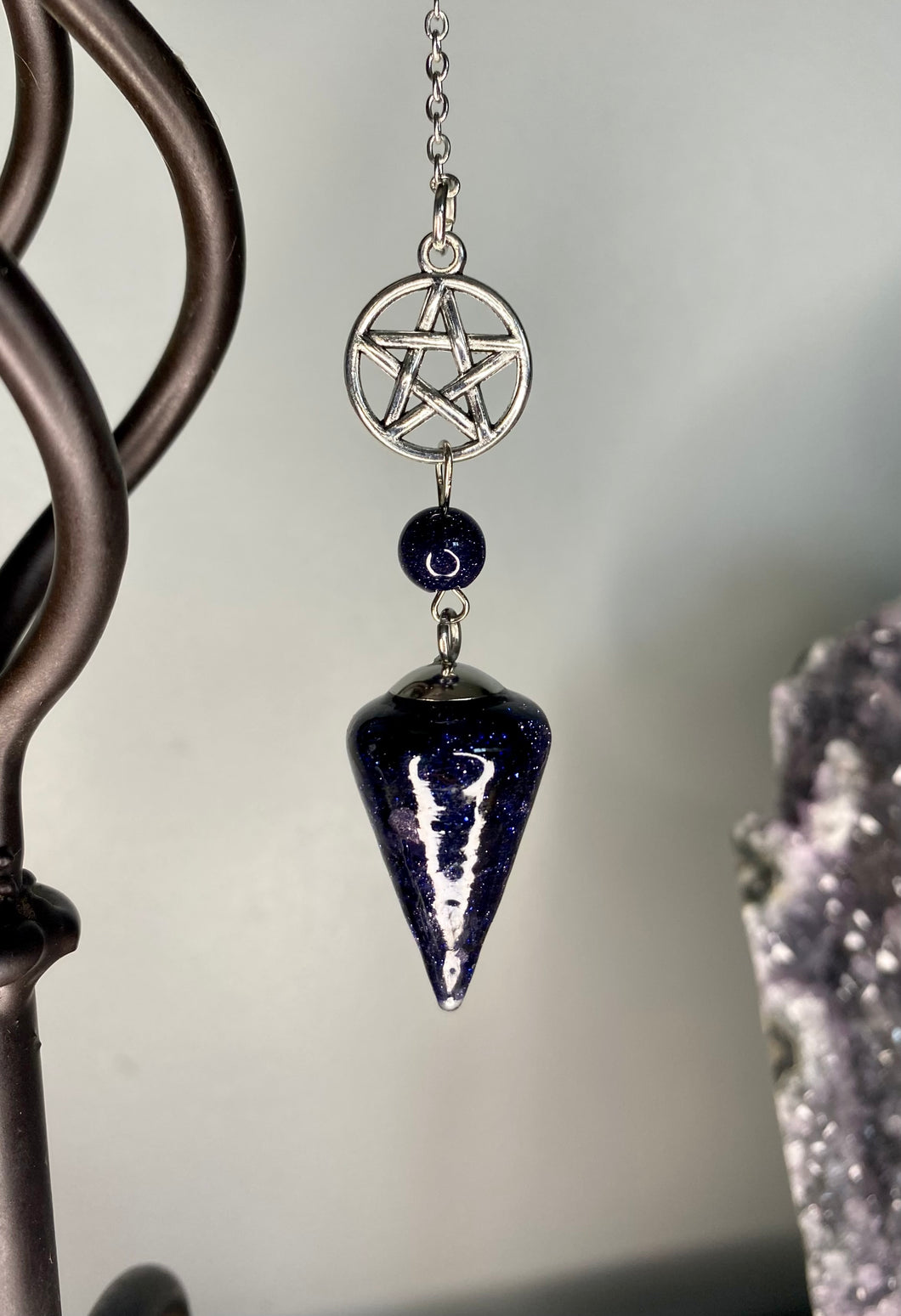 Blue Goldstone Pendulum