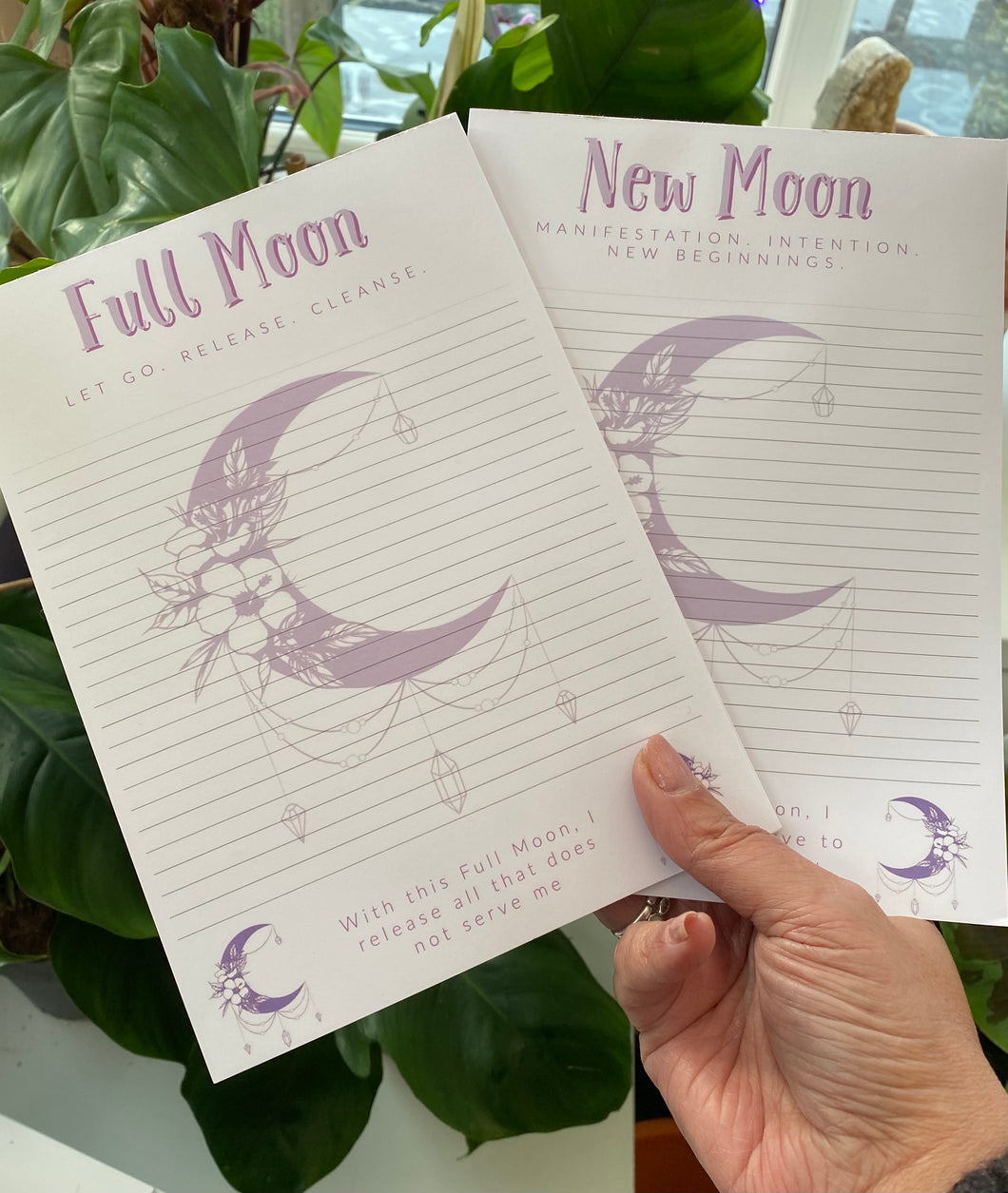 New Moon and Full Moon notepads