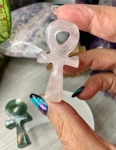 Load image into Gallery viewer, Crystal carved Ankh
