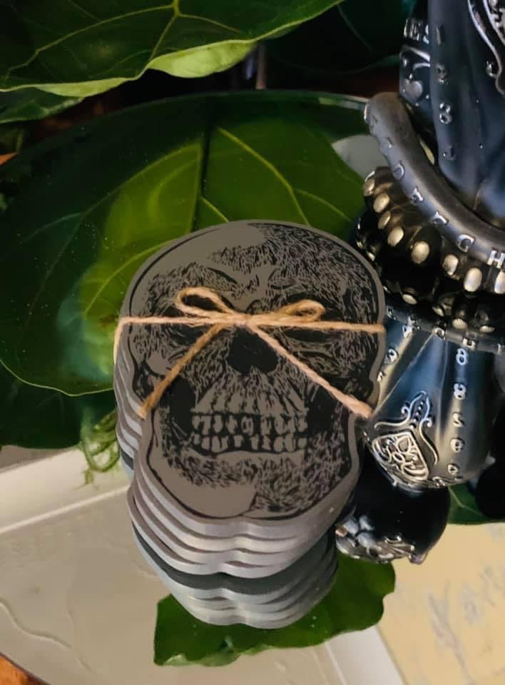 Skull coasters