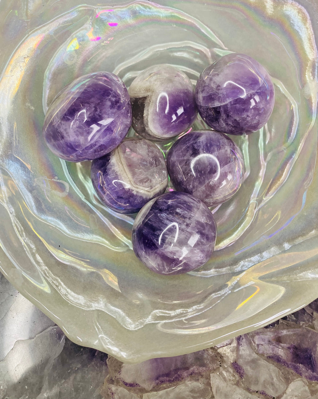 Amethyst stress balls