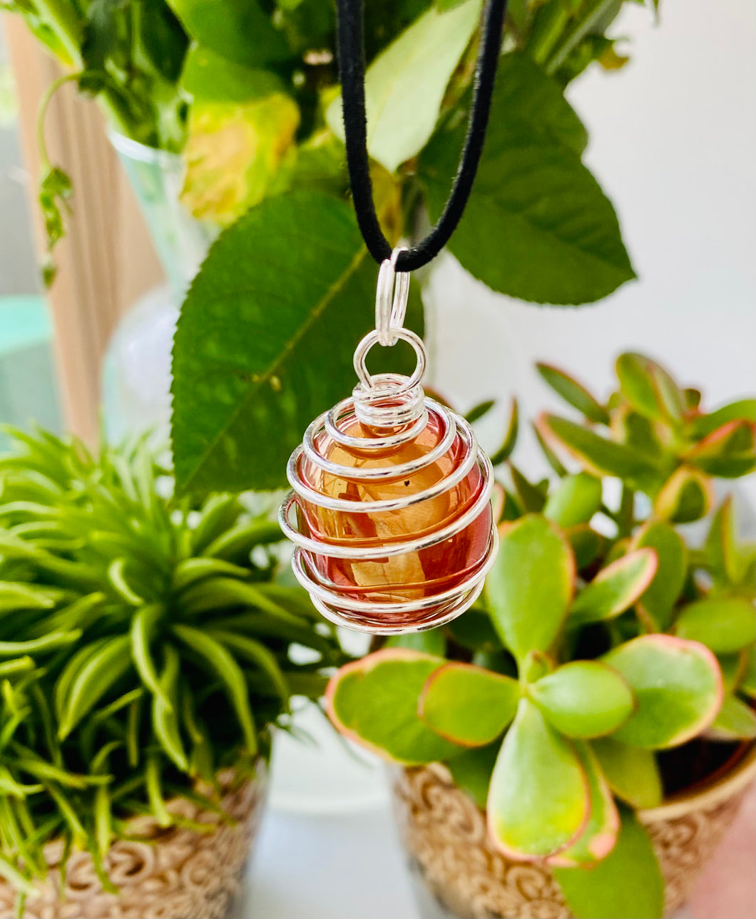 Boho crystal pendants