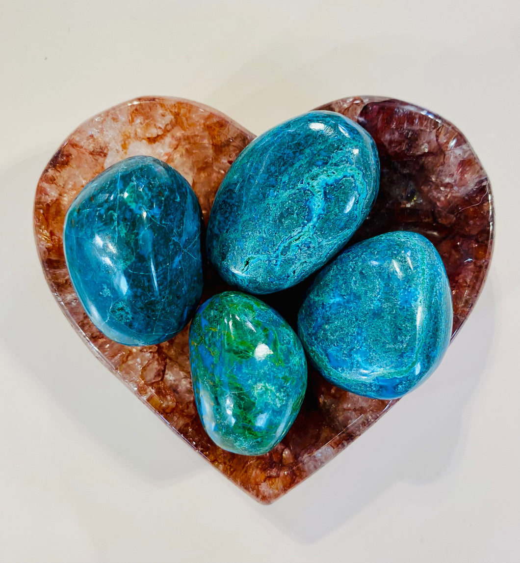 Chrysocolla tumbles