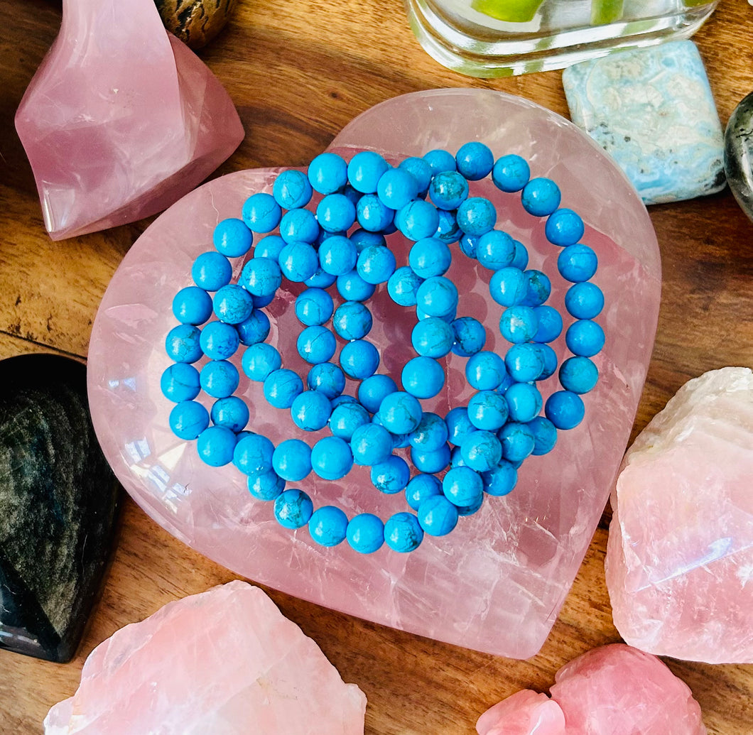 Blue howlite bracelets