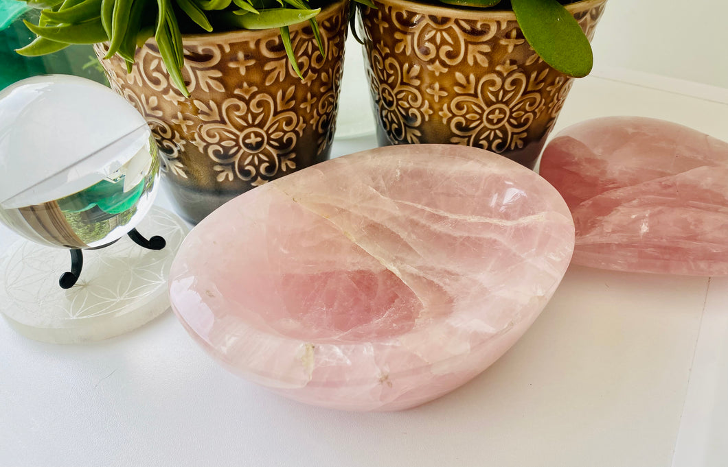 Large Rose Quartz bowl