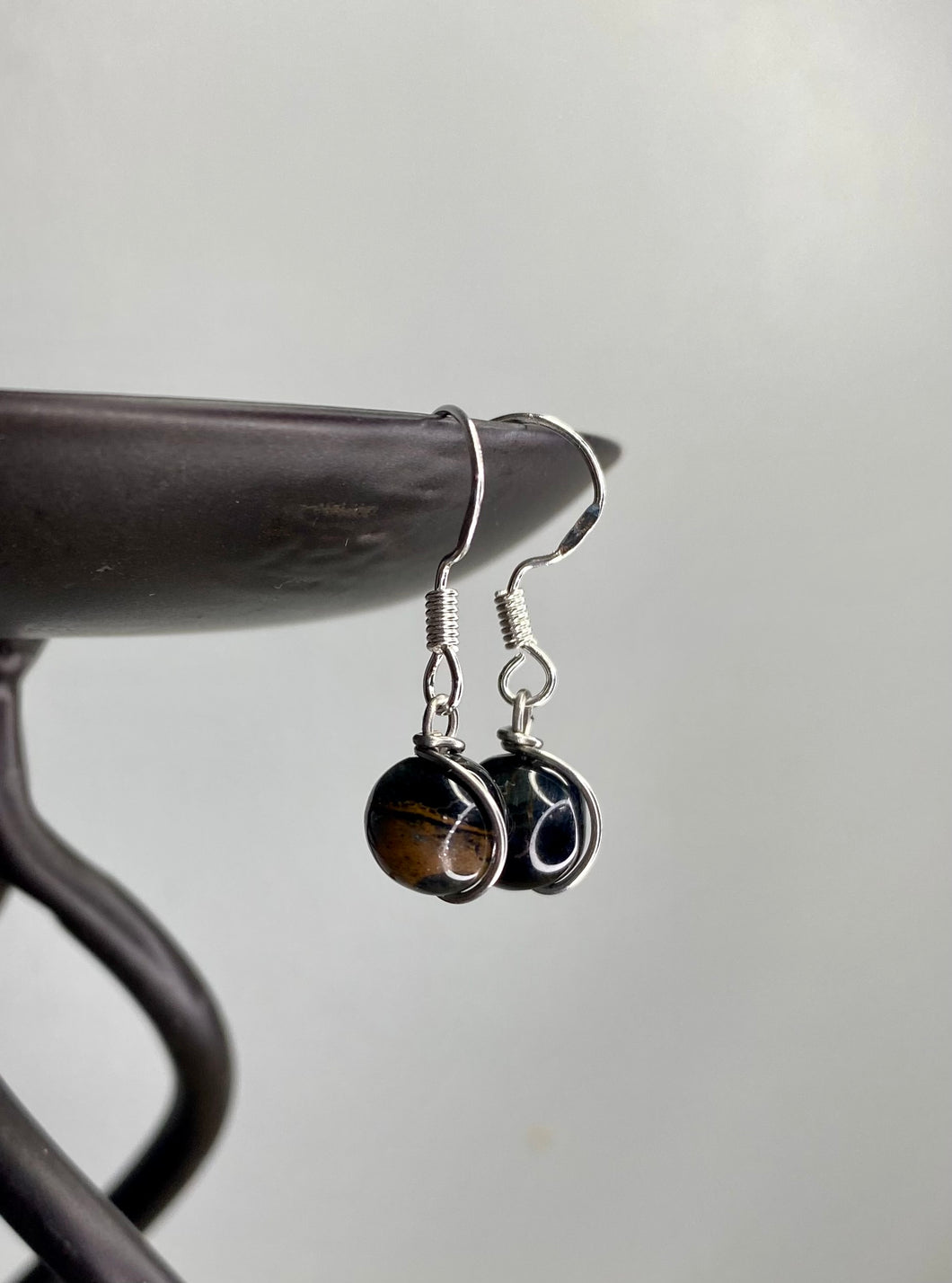 Tigers Eye drop earrings