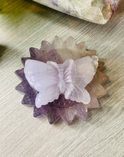 Load image into Gallery viewer, Violet Fluorite butterflies
