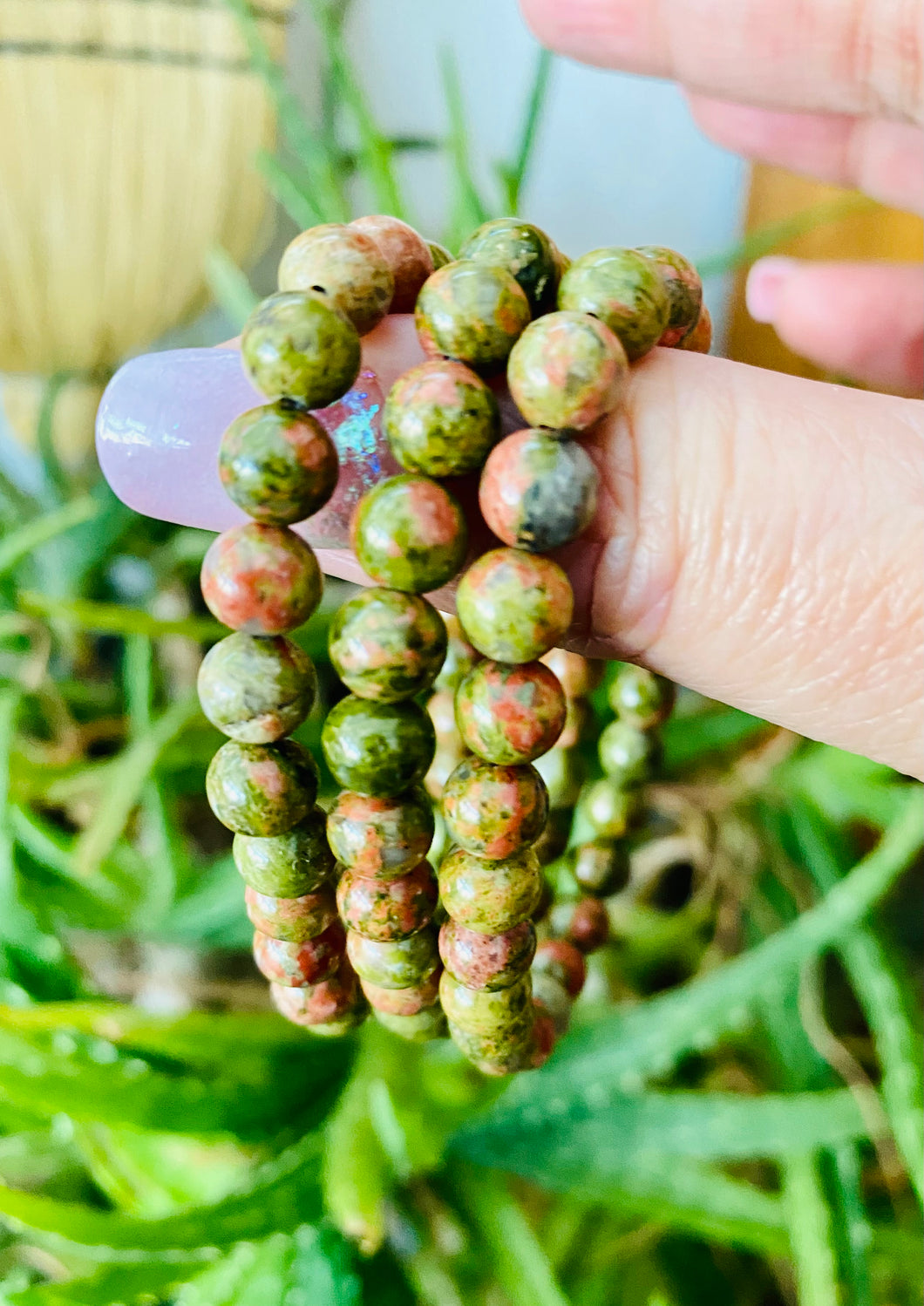 Unakite bracelet