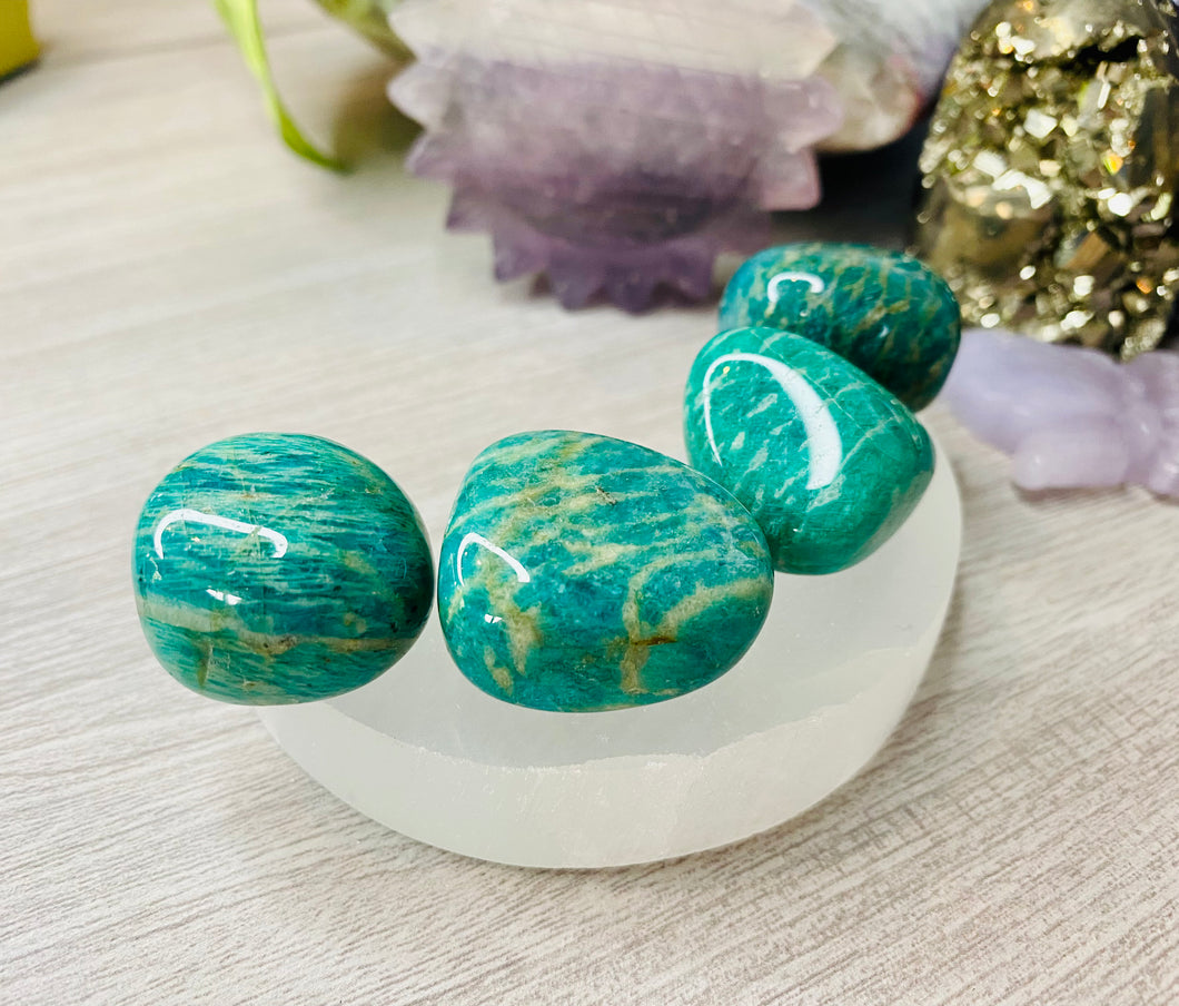 Amazonite tumbles